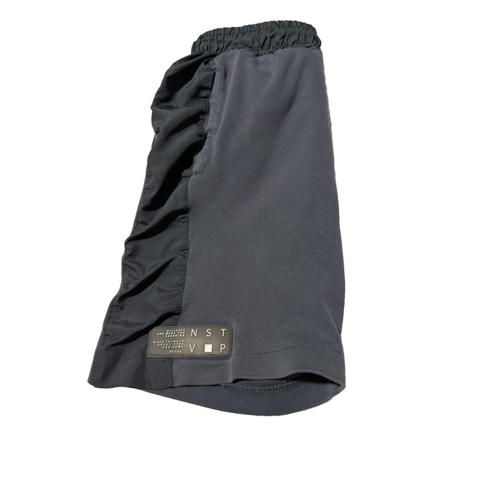 Zara Men’s XS Athletic Shorts Black/Gray Polyester Drawstring Pockets 13-14